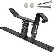 Door Stopper- Adjustable Height Gate Stopper- Stainless Steel Door Stop with Heavy Duty Spring & Cabinet Bumpers- Wall Mounted Door Holder- Heavy Duty Doorstops- Non-Scratching Door Stop.