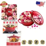 Versatile 6.5 Quart Dutch Oven - Enameled Cast Iron Cookware for Every Kitchen