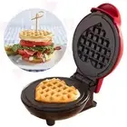 Mini Heart Waffle Maker Double-Sided Portable Toaster
