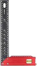 Cryfokt Aluminum Carpenter Square Framing Square, 12 Inches 30cm L Square Ruler High Accuracy Thickened for Schools, Workshops, and Construction Sites