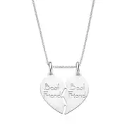 Zamel's Sterling Silver Best Friend Break Women's Pendant Jewellery
