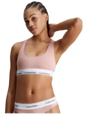 [Calvin Klein] Modern Cotton Unlined Bralette in Beige