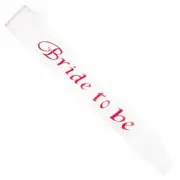 White Bride To Be Flashing Sash (Sash has flashing LED lights) NEW