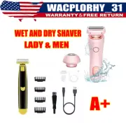 Full Body Washed Wet and Dry Shaver Lady & Men Electric Shaver
