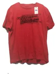 CALVIN KLEIN Men’s Short Sleeve T-Shirt Red Size XL BRAND NEW!