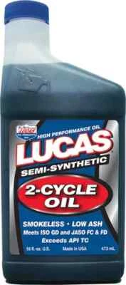 Lucas 2 Cycle Semi Synthetic Motor Engine Oil 16oz Husqvarna CR400 72-74