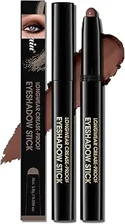 Erinde Waterproof Eyeshadow Stick, Cream Eye Shadow Stick, Long-Lasting, Crease-Proof, Cream to Powder Buildable & Blendable Eye Shadow Pencils Crayon, Vegan & Cruelty-Free #02