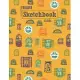 Sketchbook: 8.5 x 11 Notebook for Creative Drawing and Sketching Activities with Classic Windows Themed Cover Design