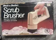 Vintage Black & Decker Scrub Brusher 9385 Sealed Box Cordless Tire,Tile Scrubber