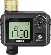 Insoma Water Timer, Sprinkler Timer Programmable Hose Timer 1 Outlet for Garden Watering, Outdoor Irrigation Timer for Lawn, Yard T