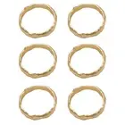 6Pcs Napkin Metal Napkin Set Napkin Buckles Holder Table Decor for8693