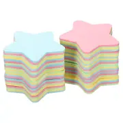 12Pcs 2.7"x2.7" Star Shape Sticky Notes, 100 Sheets/Pad Memo Pads, 4 Colors