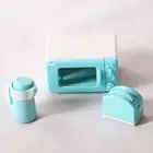 1set 1 12 Mini Microwave Oven Simulated Meticulous Workmanship Miniature Bread