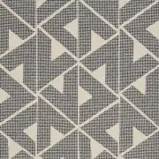 Schumacher Nubby Woven Geometric Upholstery Fabric- Sierra Indigo 0.65 yds 73272