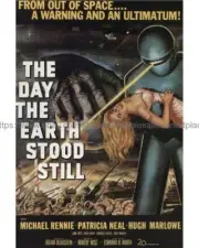 1951 The Day the Earth Stood Still movie poster 8x10" print accent wall bedroom