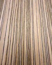 Zebrawood composite wood veneer 24" x 96" with paper backer 1/40" thickness