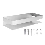 Bathroom Shower Shelf 30cm Stainless Steel Wall Mounted Bathroom Rack Rust Proof Kitchen Storage Shelves