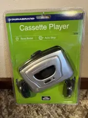 Durabrand 820M Portable Cassette Tape Player w/ Headphones/Bass Boost/Auto Stop