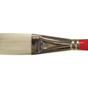 United White Taklon Brush Short Handle Stroke 3/4"