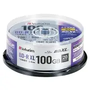 Verbatim Single Recording Blu-ray Disc 100GB 20 Sheets Sided3 Layers 2-4x Speed