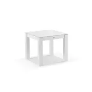 Hugo Outdoor 4 Seater Square Ceramic and Aluminium Dining Table with Santorini Dining Chairs - Outdoor Dining Settings