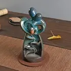 Backflow Incense Burner Hugging Lover,Cone Incense Holder Waterfall Fragrance