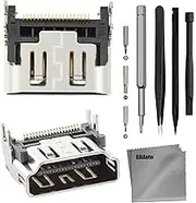 HDMI Port Replacement Compatible With Sony Playstation 5 PS5 Display Socket Interface Jack Connector Repair Kit - 2 Pack
