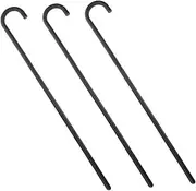 NOLITOY 3pcs Costume Performance Cane Dance Crutches for Walking Stick Props for Belly Dancing Shows Themed Parties Black