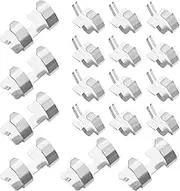 6 Sets AAA Battery Shrapnel Multimeter Battery Holder Fixing Clip Compatible with FLUKE 101 106 107 Multimeter 302+ 303 305 324 Clamp Meter, 6 Double Shrapnel and 12 Single Shrapnel