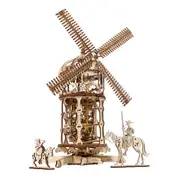 585pc Ugears Tower Windmill Mechanical DIY Kit Wooden 3D Puzzle/Model Set 14+