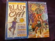 Richard Simmons VHS Tapes #2 Blast Off 20-Minute Workout & Disco Sweat Brand new