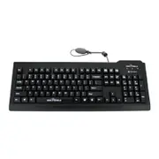 Seal Shield Silver Keyboard USB US English Black [SSKSV207G]