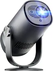 Dangbei Freedo 1080P Portable Projector with Stand, Netflix Officially Licensed, 2.5 Hours Playtime, 180-Inch Home Theater, 450 ISO Lumens, Dolby Audio, Mini Projector with Wi-Fi and Bluetooth