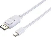 Blupeak 1m Mini DisplayPort Male to DisplayPort Male Cable