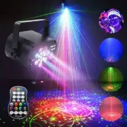 Patterns RGB LED Party Lights UV Laser Projector Stage Lighting USB Party Lights