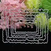 Cutting Dies for Card Making, Carbon Steel Rectangle Die Cuts Stencils Tool for Paper Crafting/Scrapbooking/Embossing/Photo Album Decor/DIY Craft/Gift