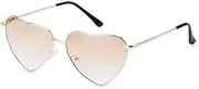 [HYYZZC] Vintage Heart Sunglasses Women Candy Color Gradient Sun Glasses Outdoor Goggles Party