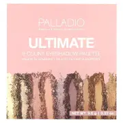 Palladio, Ultimate 9 Count Eyeshadow Palette, Rosey Nudes, 0.33 oz (9.6 g)