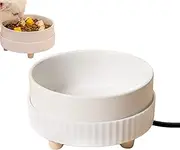 Heated Pet Water Bowl, Heated Pet Food Bowl, Thermostatic Cat Heating Bowl, USB Rechargeable Pet Drinking Fountain, Heating Animal Drinking Bowl For Dog, Squirrel, Bird And Cat, 7x 13.5 X 13.5 CM