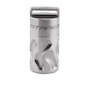 TITANER Titanium Alloy Waterproof Emergency Capsule Box Outdoor EDC Pill Case