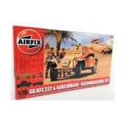 Airfix WWII Mini 1/7 Sd. Kfz. 222 & Kubelwagen - Reconnaissance S SW (EX/New)
