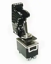 Safety Toggle Switch DPST 20 Amp "Carbon Fiber"