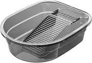 LeoLeoii Wash Tub for Laundry,wash Basin Laundry Clothes Washing Bucket and Hand Washing Board Household Gadgets,Grey Hand Washing Board Laundry Bucke for Home Dormitory