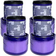 4 Pack Vacuum Filter Replacement Parts, Compatible with Dyson Cyclone V11 Animal, V14 Torque Drive and V15 Detect, Washable, Filters Replaces Part 970013-02