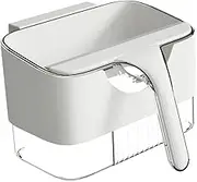 B Baosity Hanging Trash Can for Kitchen Compost Bucket Convenient Garbage Can Clear Under Sink Trash Bin for Bedroom Camping Kitchen RV