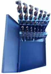 1/16-1/2x32nds 15 Piece Black & Gold Drill Bit Set