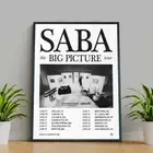 Saba The Big Picture Tour Dates 2025 Poster, Retro Music Print, Home Decor