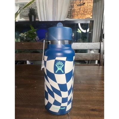 CHECKERED WIDE MOUTH 32OZ HYDRO FLASK