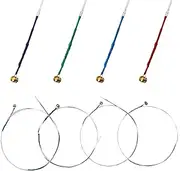Yeshone 8 Pieces Violin Strings Universal Full Set (G-D-A-E) 4/4 Violin Universal Steel Core Dominant Fiddle Strings for Instruments 4/4 3/4 1/2 1/4 - Educator's Choice for Student