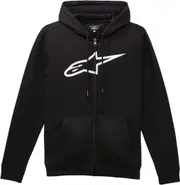 Alpinestars Ageless V3 Zip Hoodie, black-white, Size M for Men Black White